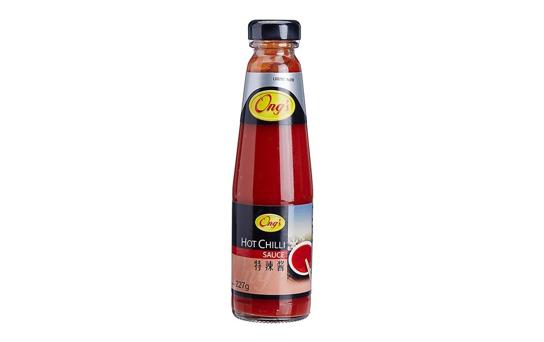Ong's Hot Chilli Sauce    Glass Bottle  227 grams